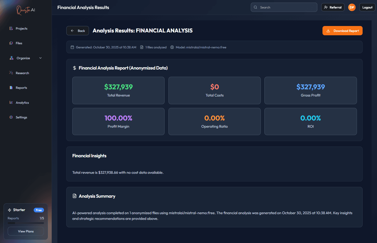 Analyze with any AI!